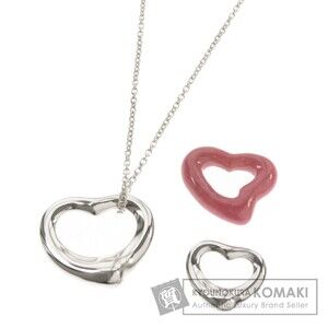Tiffany Co Open Heart Topset Necklace Silver